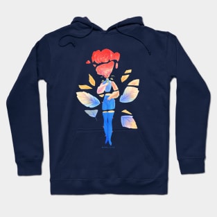 Red Rose Girl Cut Hoodie